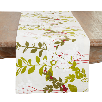 Holiday Botanical Runner 14" x 90"