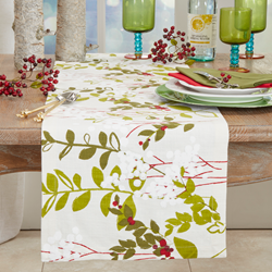 Holiday Botanical Runner 14" x 90"