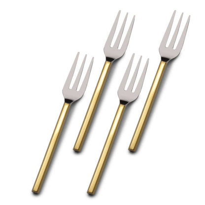 Towle Living Apero Gold Set of 4 Appetizer Forks