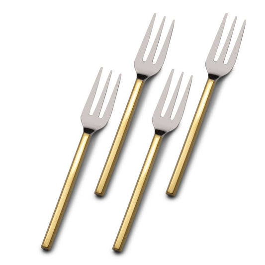Towle Living Apero Gold Set of 4 Appetizer Forks