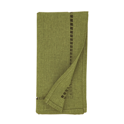 Laser-Cut Hemstitch Napkin - Green Set of 4