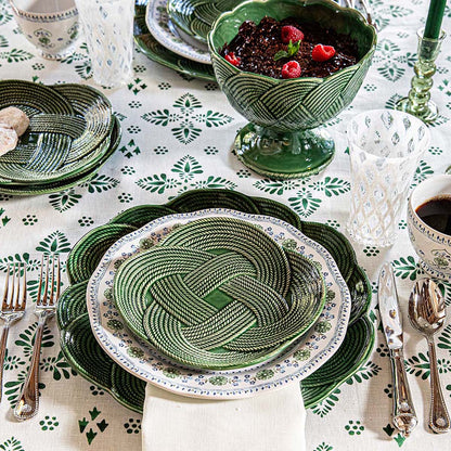 Le Panier Mystic Knot Charger/Platter - Basil