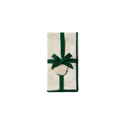 Garden Study Embroidered Cotton Napkins, Assorted