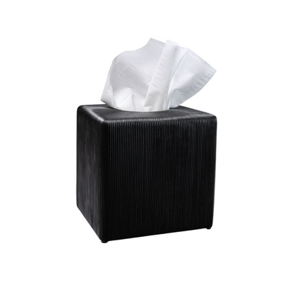 Fitzroy Tissue Box Resin Black