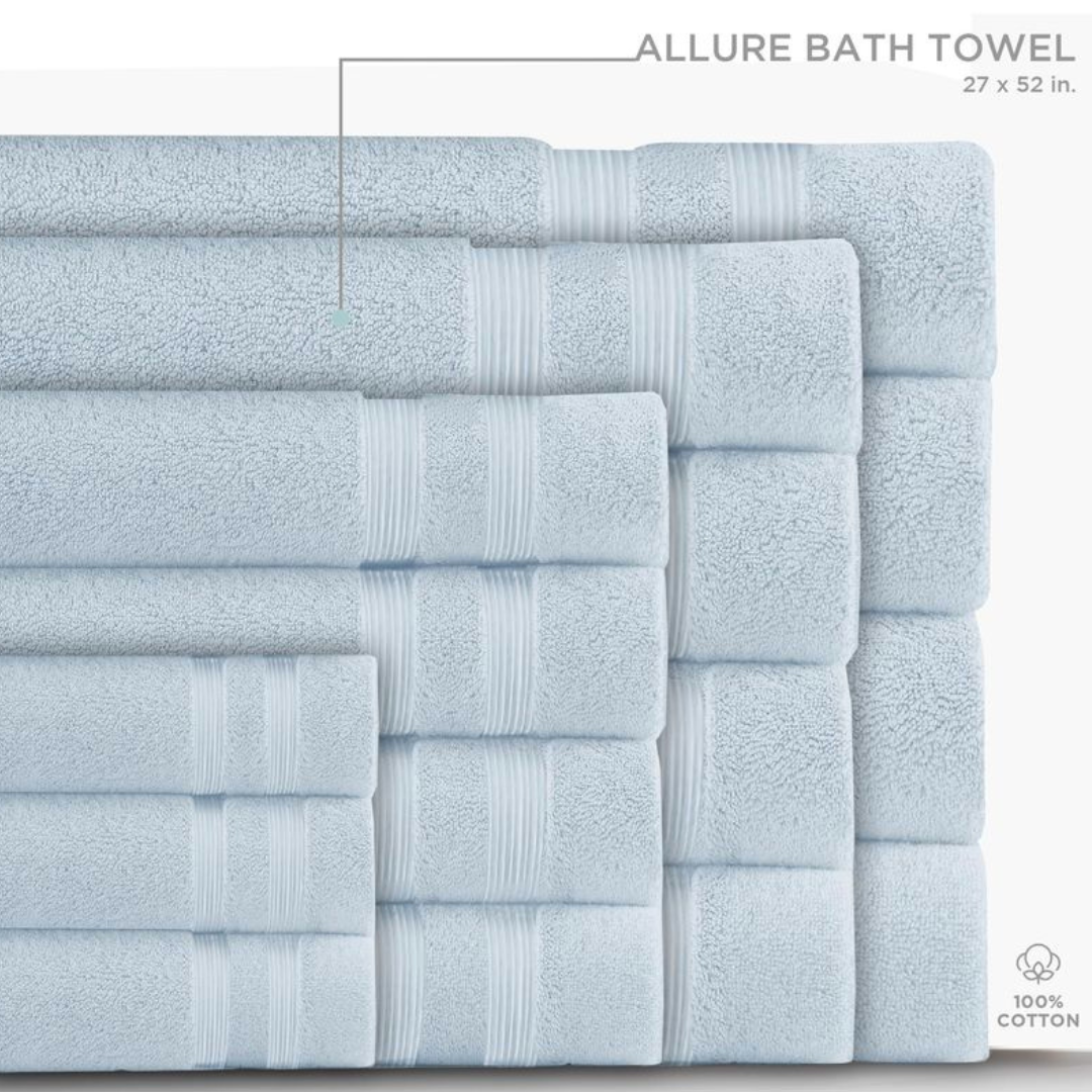 Allure Bath Tower Powder Blue 27'' x 52''