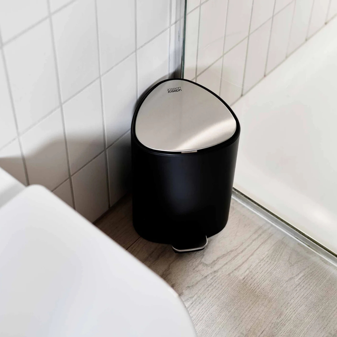 EasyStore™ 5L Matt Black Pedal Trash Can