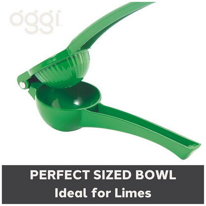 Cast Aluminum Lime Citrus Press - Green