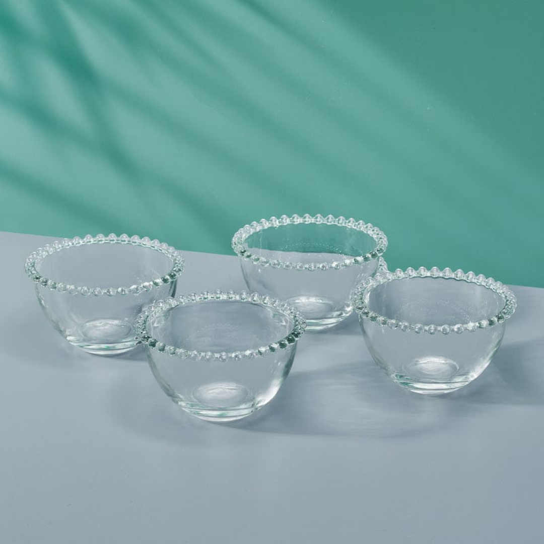 Beaded Set of 4 Individual Bowls