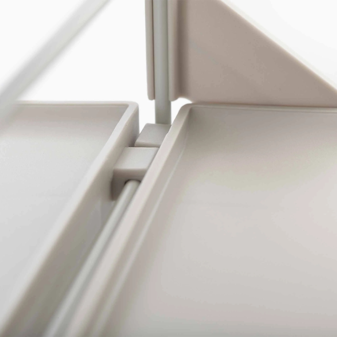 Level™ Plus Large Adjustable Ecru Shoe Rack