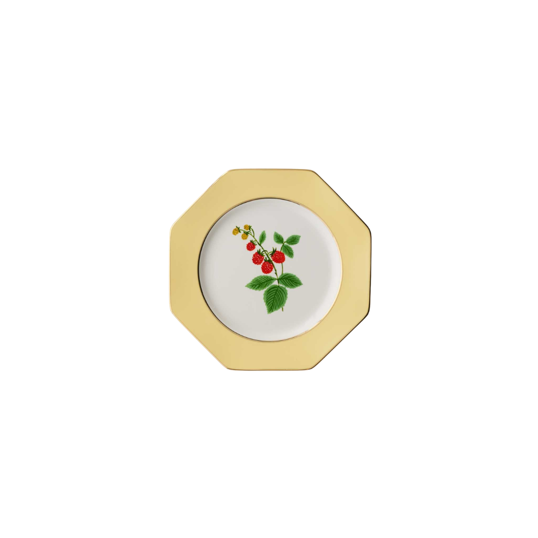 Roses Porcelain Dessert Plate Set