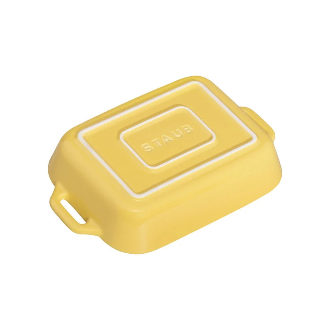 Staub Ceramic Rectangular Baking Dish 3 Piece Set - Citron