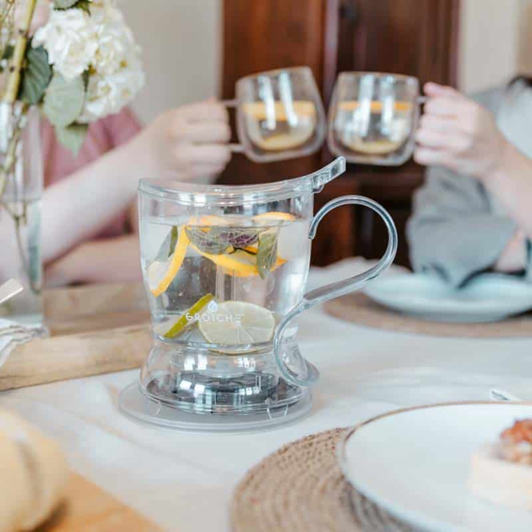 ABERDEEN Clear Easy Pour Tea Steeper