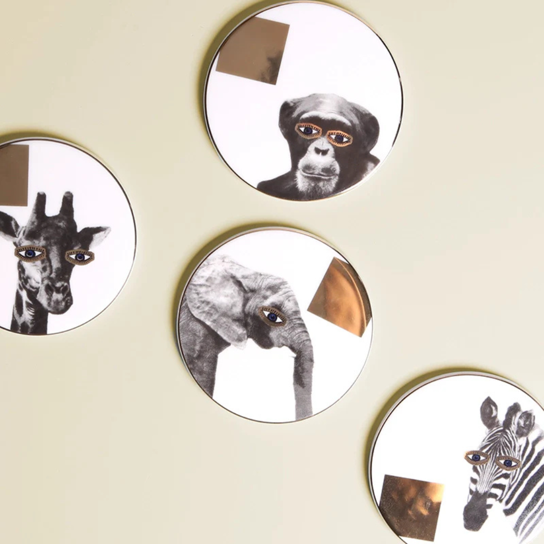 Wild Life 4 Pieces Coaster Set