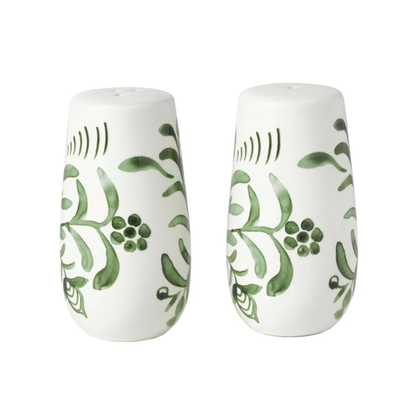 Sicily Green Set of 2 Serving Bowls with Salt & Pepper Set