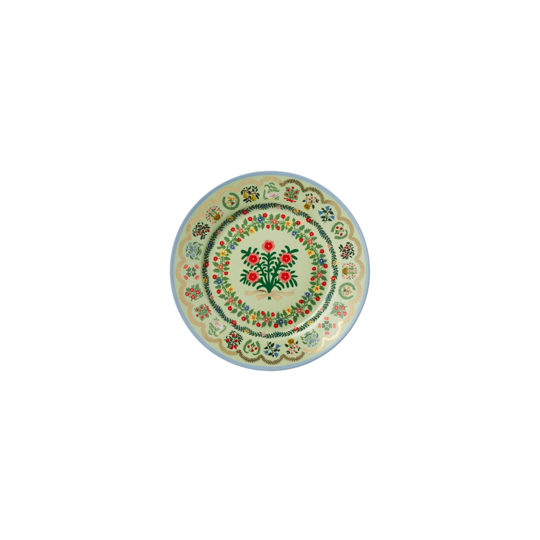 Rosette Porcelain Dessert Plate Set