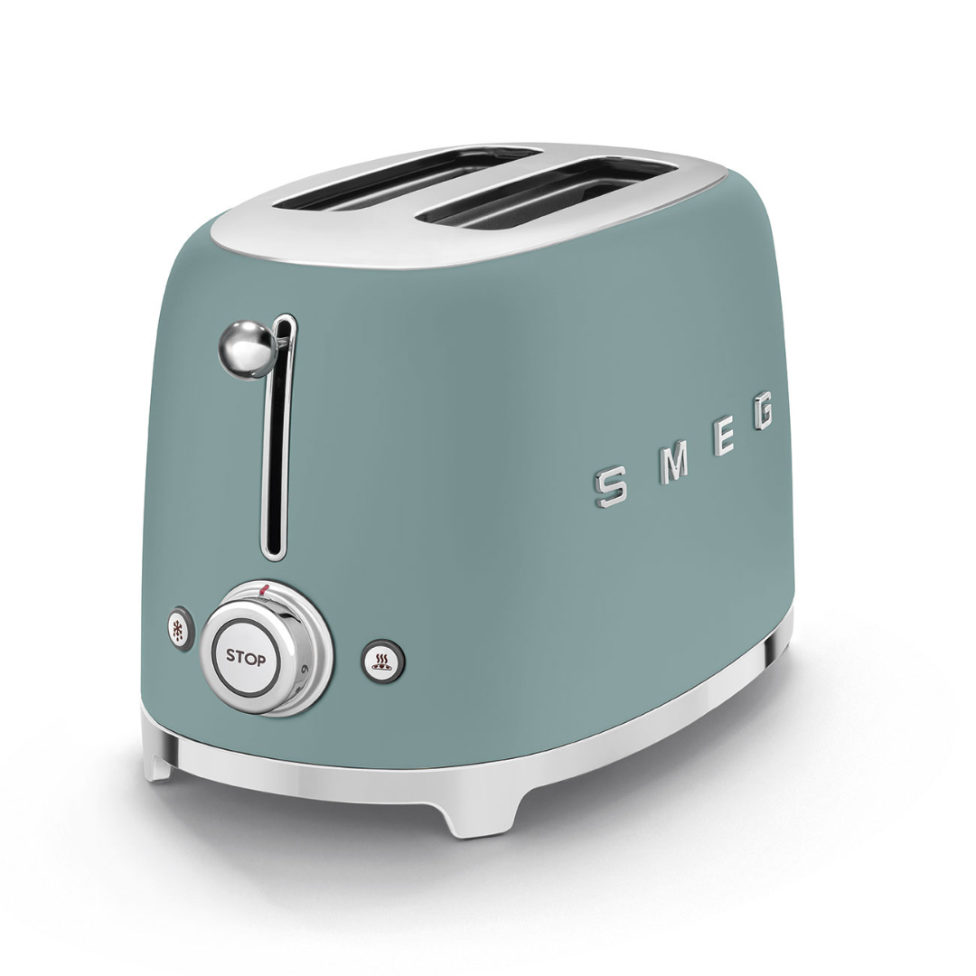 50's Retro Style Aesthetic 2 Slice Toaster Jade