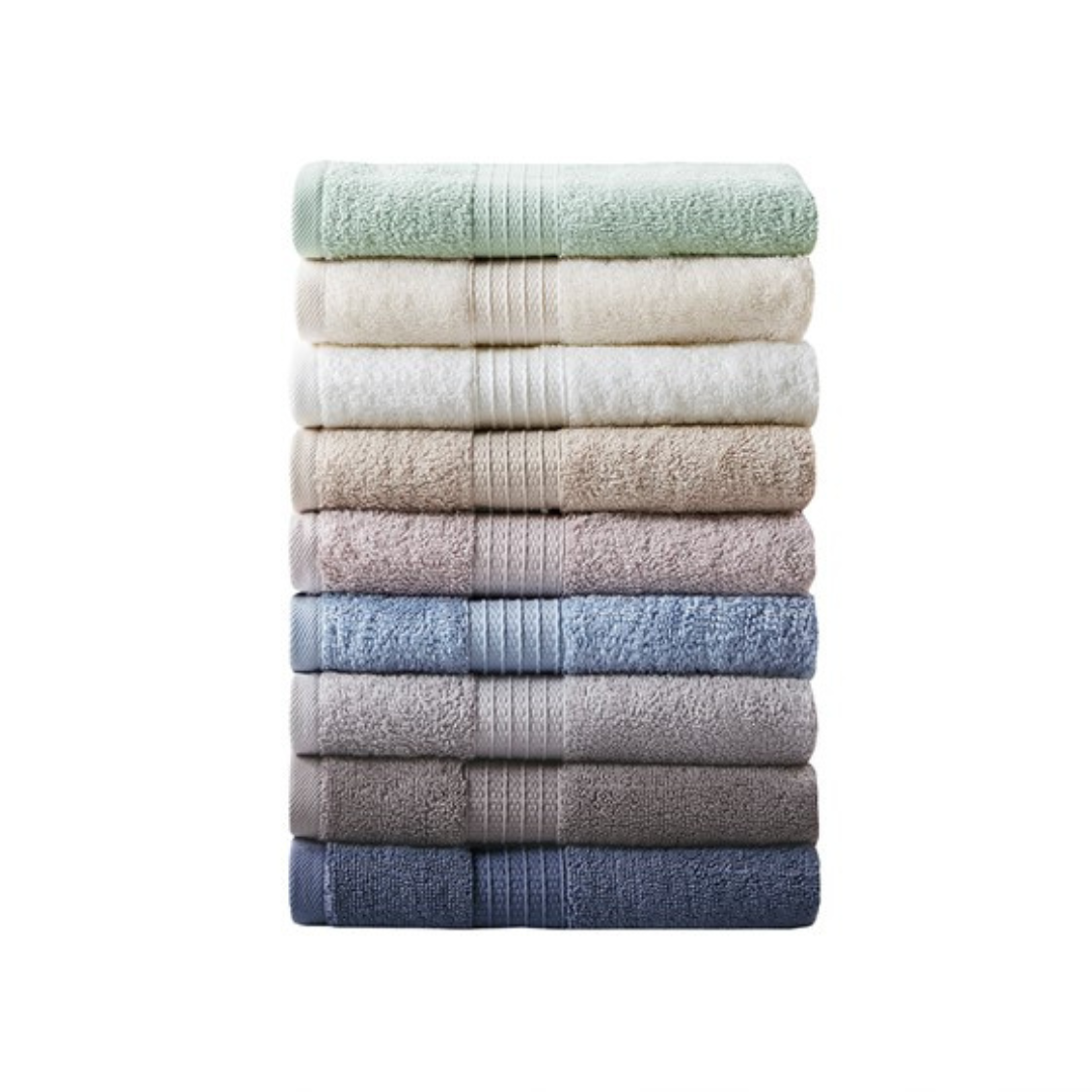 Organic 6 Piece Organic Cotton Towel Set - Tan