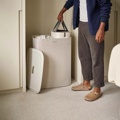 Tota 90L Ecru Laundry Separation Basket