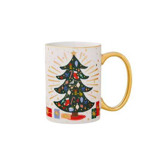 Holiday Tree Porcelain Mug