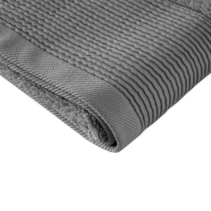 Nuage Cotton Tencel Blend Antimicrobial 6 Piece Towel Set - Charcoal