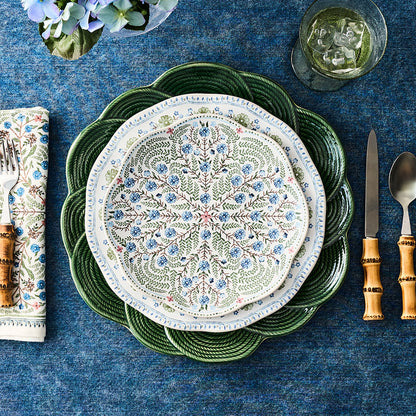 Villa Seville Scalloped Dessert/Salad Plate - Chambray