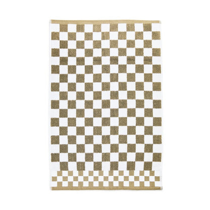 Mocha Check Hand Towel