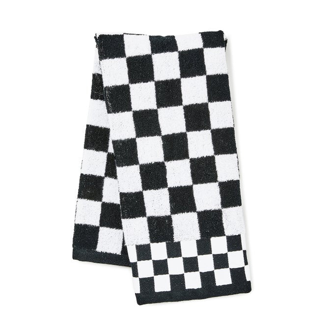 Black Check Hand Towel