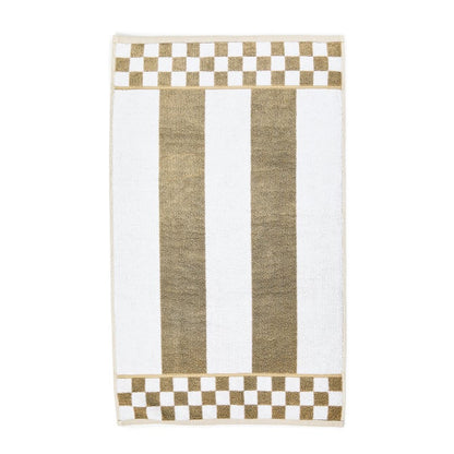 Mocha Stripe Hand Towel