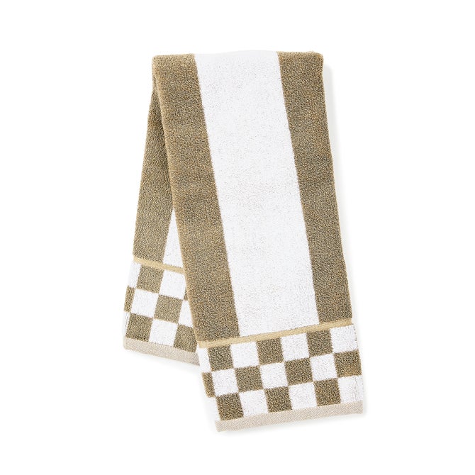Mocha Stripe Hand Towel