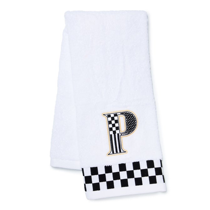 Monogram "P" Check Hand Towel
