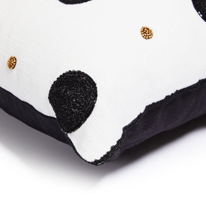 Monogram "A" Beaded Throw Pillow