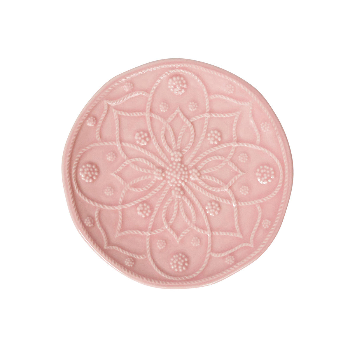 Jardins du Monde Side/Cocktail Plate Assorted Set/4 - Blush