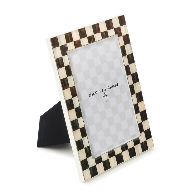 Courtly Check Silver Plated 5" x 7" Frame