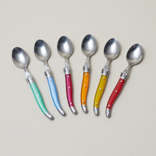 Set of 6 Laguiole Rainbow Teaspoons
