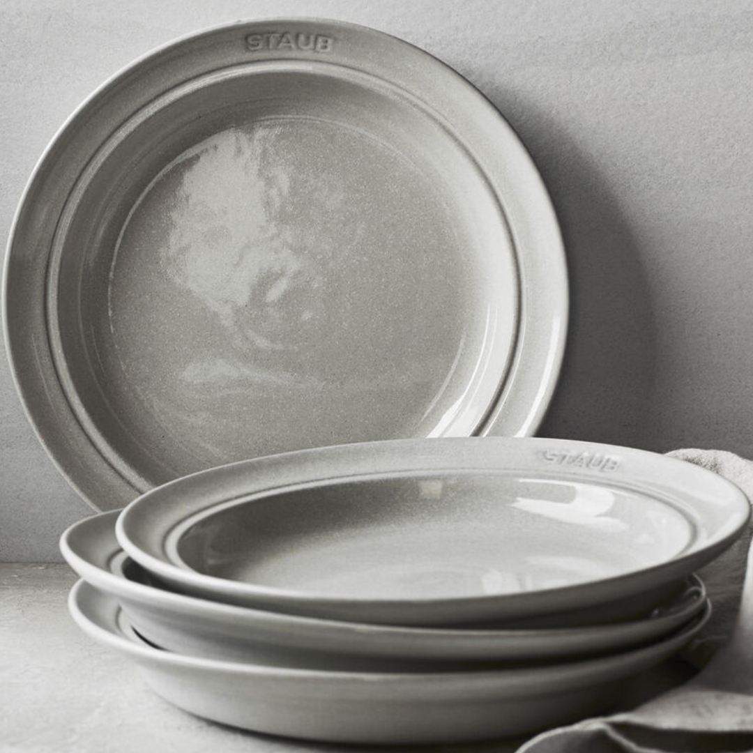 Ceramic 12-pc Dinnerware Set - White Truffle