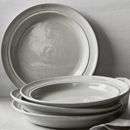 Ceramic 12-pc Dinnerware Set - White Truffle