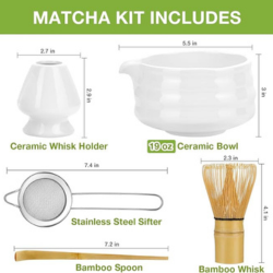 Matcha Whisk Set, Japanese Tea Set (5pcs)
