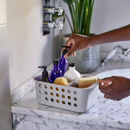 EasyStore™ Ecru Bathroom Storage Basket