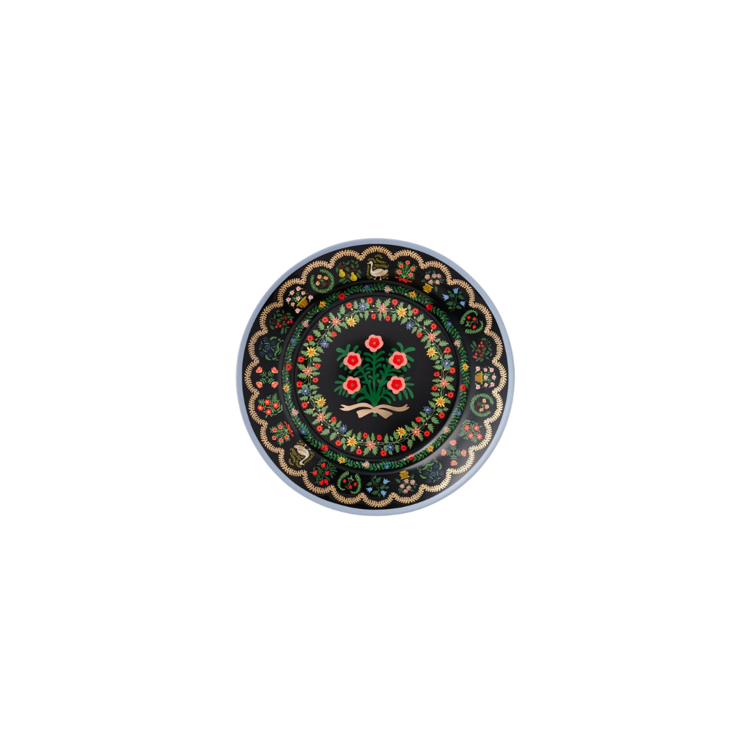 Rosette Porcelain Dessert Plate Set