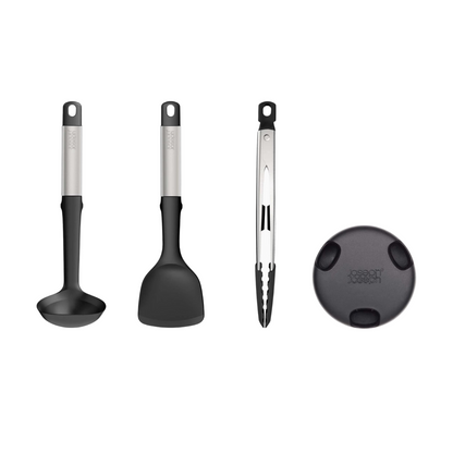 Elevate™ Fusion 3-piece Stainless-steel Utensil Set with Compact Stand