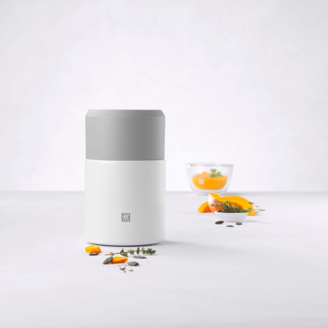 Thermo 23.6 oz Food Jar - Silver-White