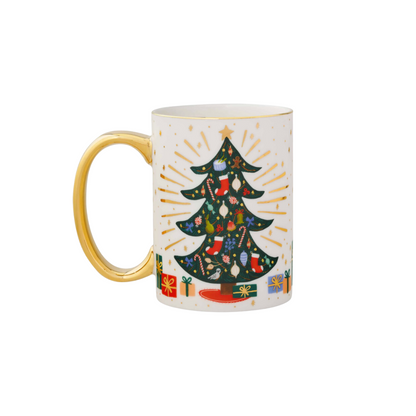 Holiday Tree Porcelain Mug