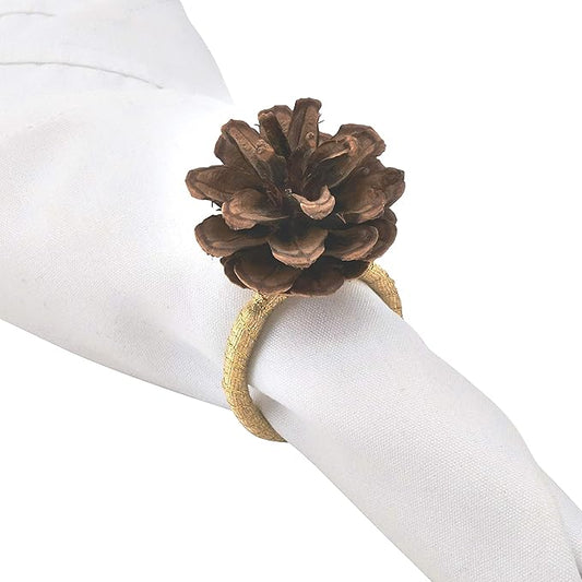 Pinecone Napkin Rings Set of 4