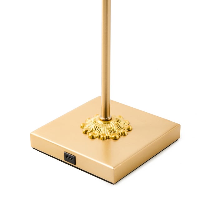 Sterling Check LED Rechargeable Cafe Table Lamp