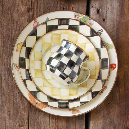 Courtly Check Enamel Mug