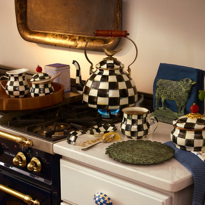 Courtly Check Enamel Mug