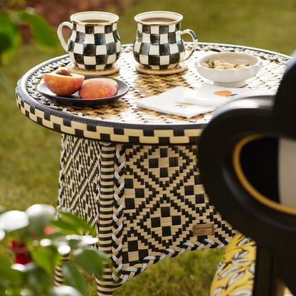 Courtly Check Enamel Mug