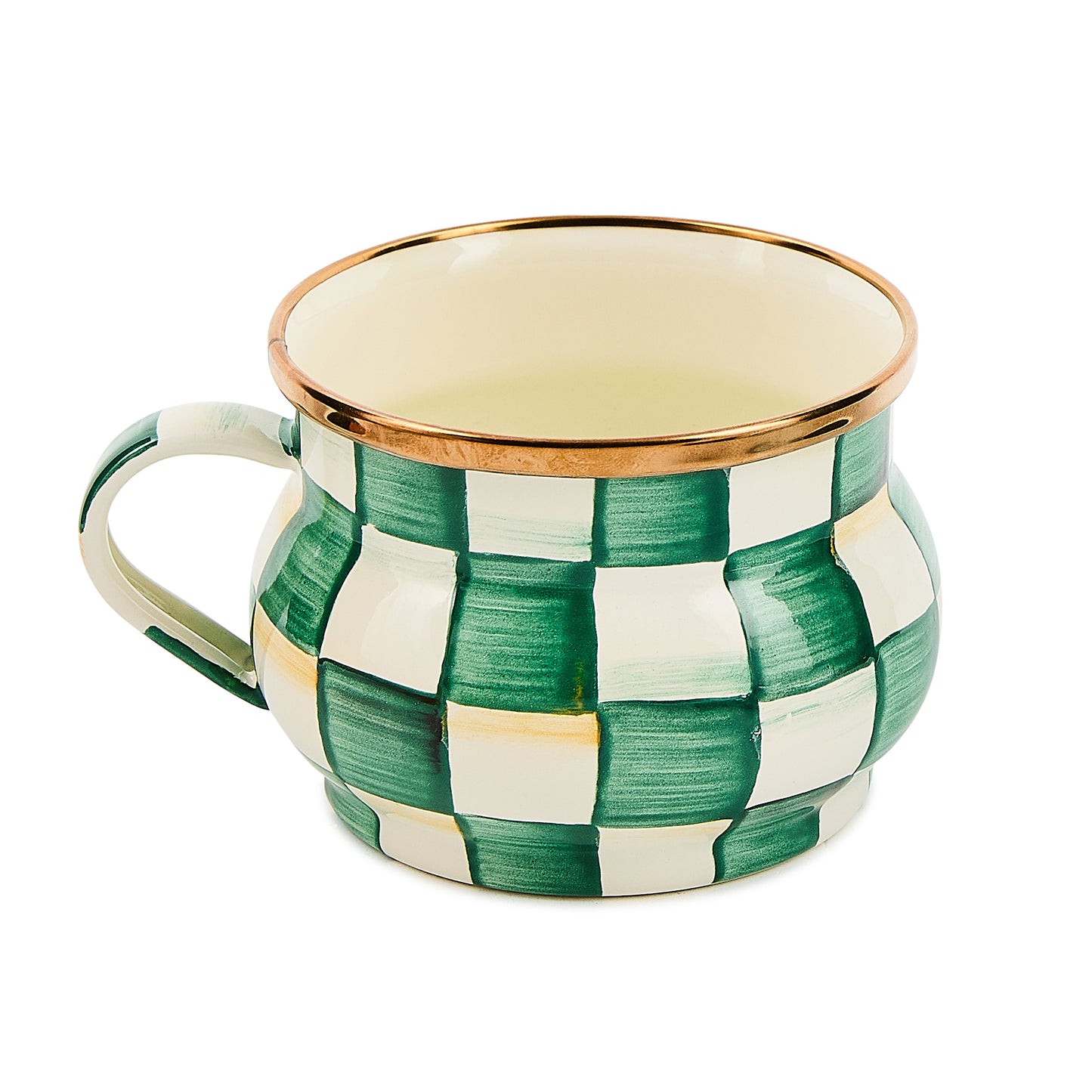 Emerald Check Teacup