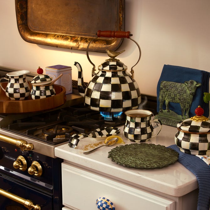 Courtly Check Lidded Sugar Bowl