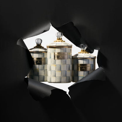 Sterling Check Small Canister